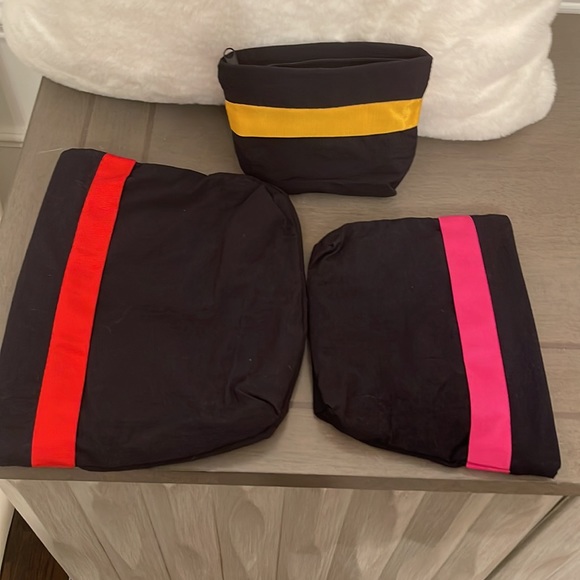 Emanuel Ungaro Paris Logo set of 3 cosmetic bags - Picture 4 of 13